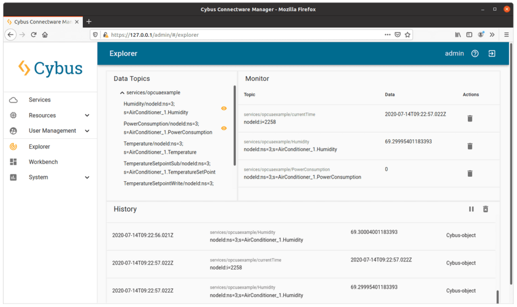 Admin UI Explorer