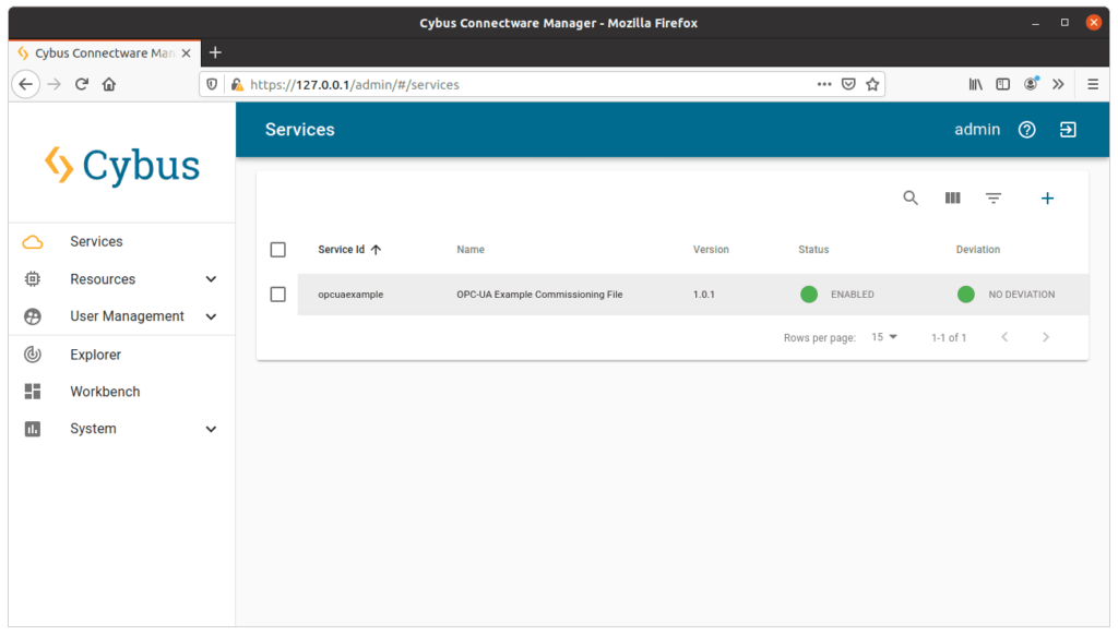 Admin UI Services