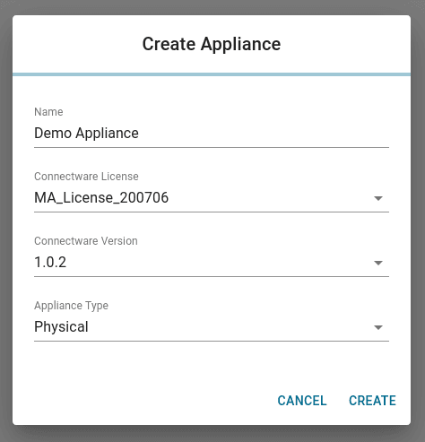 New Appliance Cybus Portal