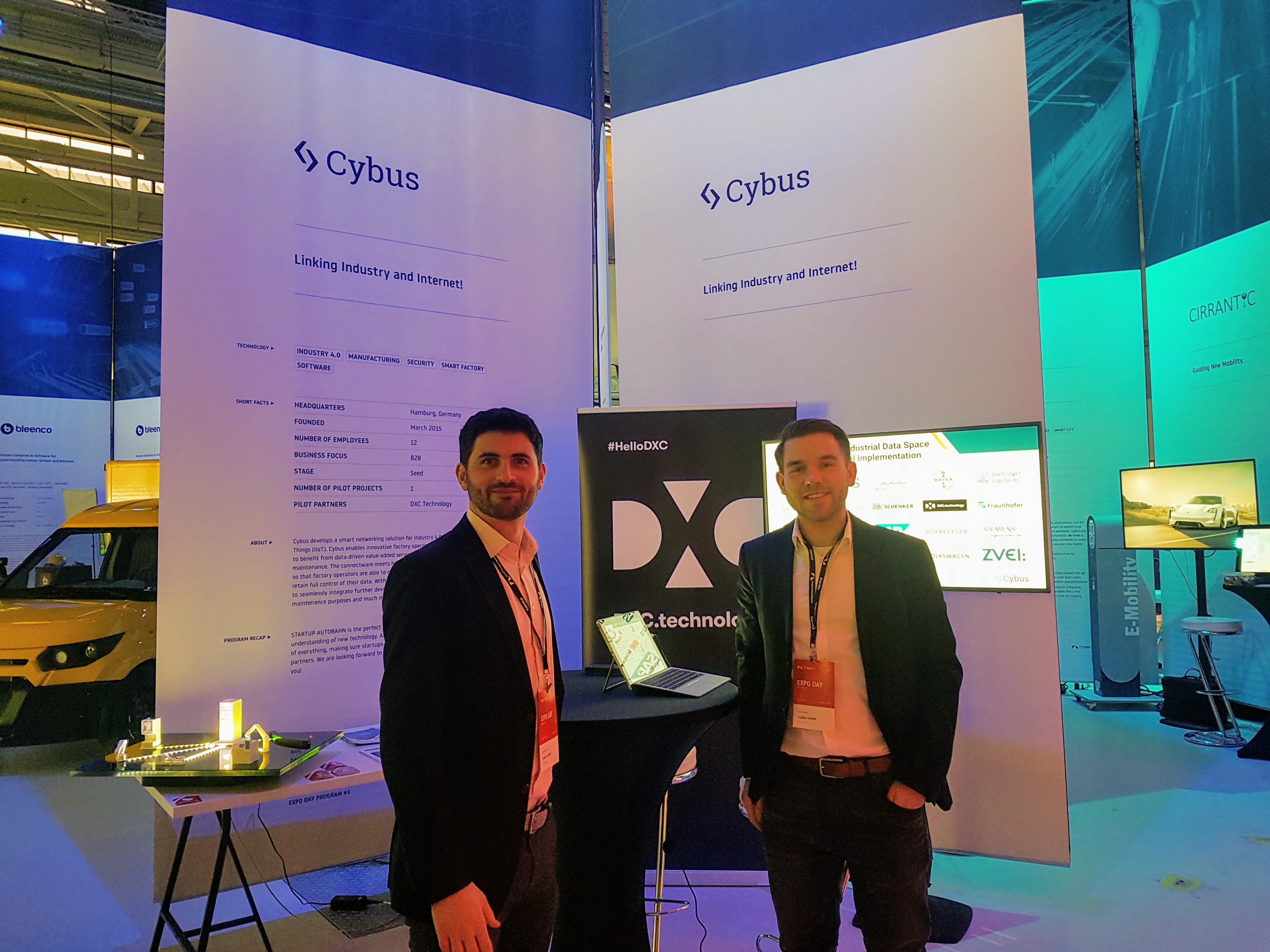 Cybus beim Expo Day der Startup Autobahn