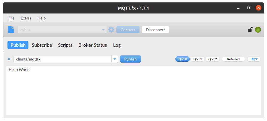 MQTTfx Publish