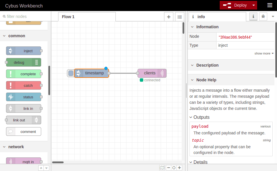 Workbench Inject Node