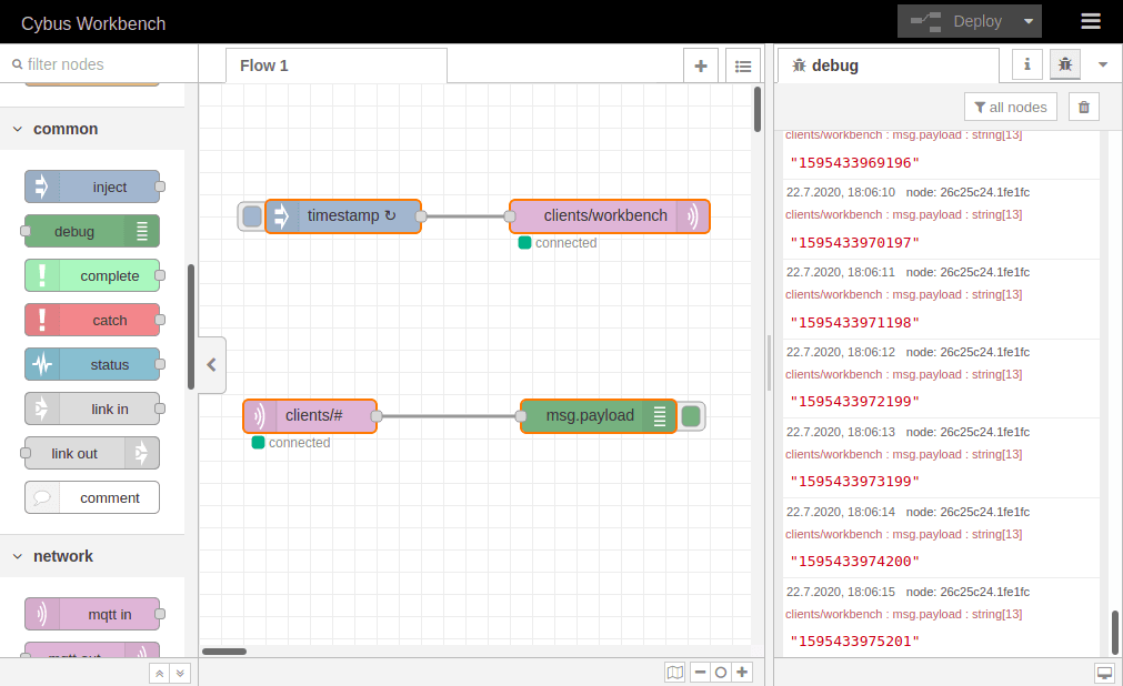 Workbench Debug Mode