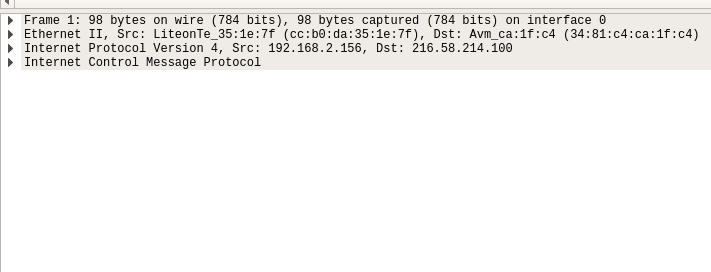 Packet Details Wireshark