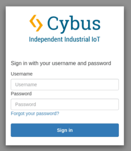 Cybus Portal Login