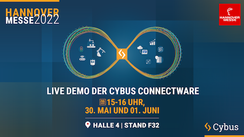 Cybus Connectware Demo auf der Hannovermesse 2022
