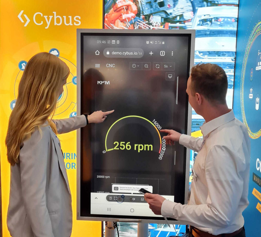 Live Demo von Cybus Connectware auf der Hannovermesse 2022