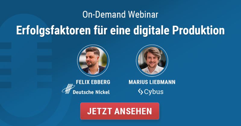 On-Demand Webinar Banner Erfolgsfaktoren für eine digitale Produktion