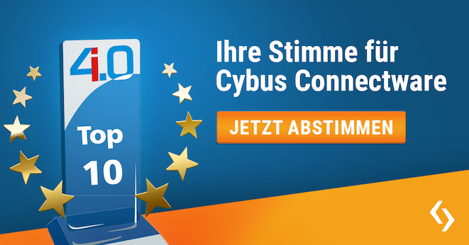 Wählen Sie Cybus Connectware in die Tp 3 des Industrie 4.0 Innovation Awards