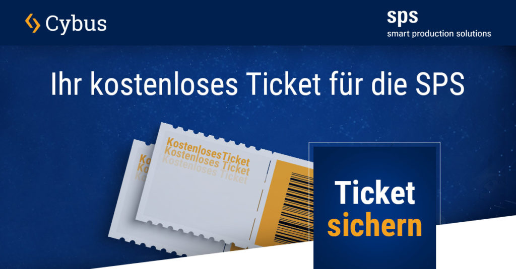 Cybus bietet ein kostenloses Ticket für die SPS in Nürnberg an.