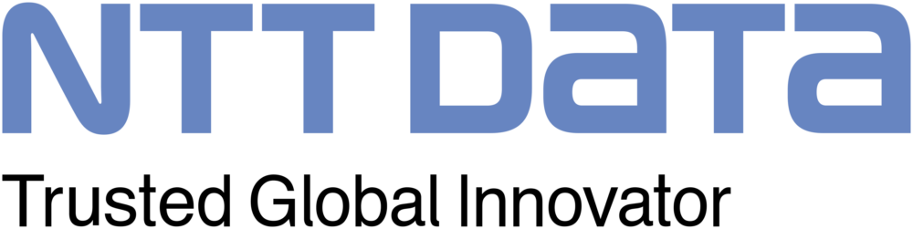 A logo of NTT Data