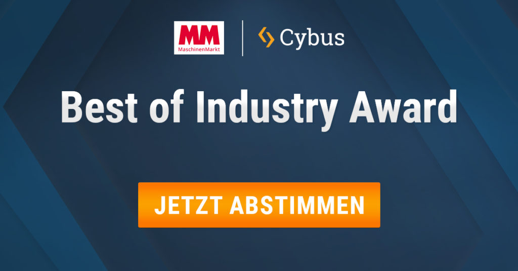 Best of Industry Award. Stimmen Sie für Cybus ab.