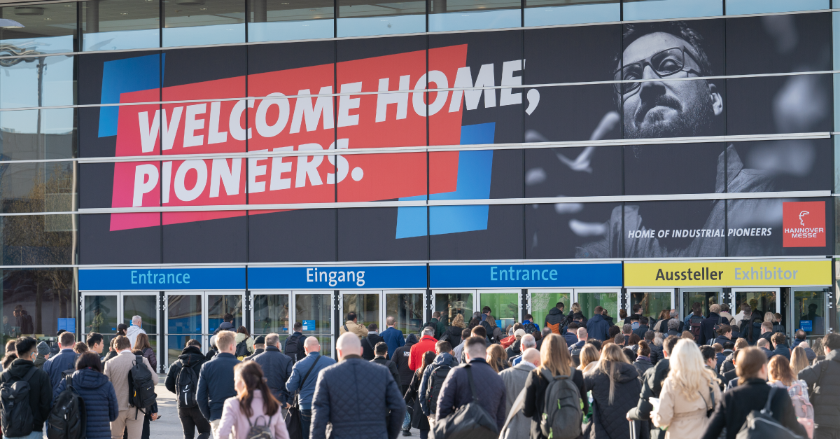 Cybus stellt auch in diesem Jahr 2023 auf der Hannovermesse aus.