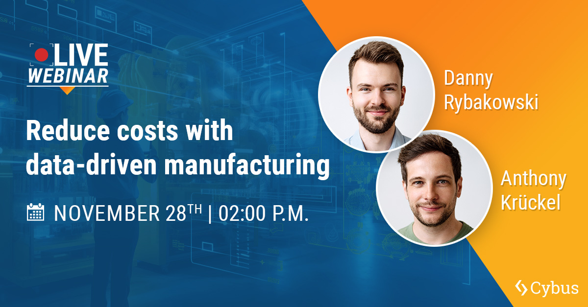 Webinar: Reduce costs with data-driven manufacturing
