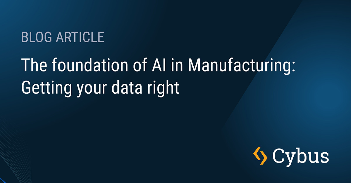 Expert article on how a data foundation enables industrial AI use cases
