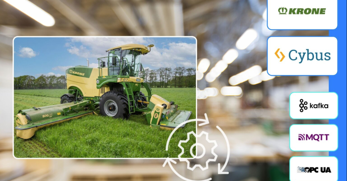 Krone eine Landwirtschaftsmaschine